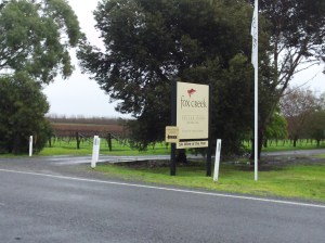 Fox Creek Cellar Door Sign